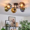 Koyoto Plafoniera, Lampada a sfera 59 cm Blu, Oro, Verde, Chiaro, Ramato, 6-Luci