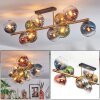 Koyoto Plafoniera, Lampada a sfera Oro, Nero, 10-Luci