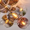 Koyoto Plafoniera, Lampada a sfera Oro, Nero, 10-Luci