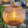 Koyoto Lampadario a sospensione, Lampada a sfera, Lampada a sospensione Oro, Nero, 5-Luci