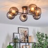 Koyoto Plafoniera, Lampada a sfera 59 cm Grigio fumo, 6-Luci