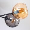 Koyoto Plafoniera, Lampada a sfera 59 cm Ambrato, Grigio fumo, 6-Luci