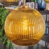 Koyoto Lampadario a sospensione, Lampada a sfera, Lampada a sospensione Oro, Nero, 5-Luci