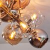 Koyoto Plafoniera, Lampada a sfera Oro, Nero, 10-Luci