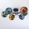 Ripoll Plafoniera, Lampada a sfera Blu, Oro, Verde, Ramato, 6-Luci