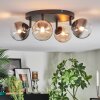 Chehalis Plafoniera, Lampada a sfera Ambrato, Chiaro, Grigio fumo, 4-Luci