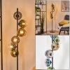 Koyoto Lampada a sfera, Lampada da terra Blu, Oro, Verde, Chiaro, Grigio fumo, 6-Luci