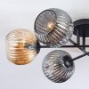 Ripoll Plafoniera, Lampada a sfera Ambrato, Grigio fumo, 6-Luci