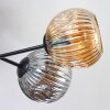 Ripoll Plafoniera, Lampada a sfera Ambrato, Grigio fumo, 6-Luci