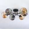 Ripoll Plafoniera, Lampada a sfera Ambrato, Grigio fumo, 6-Luci