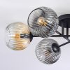 Ripoll Plafoniera, Lampada a sfera Ambrato, Chiaro, Grigio fumo, 6-Luci