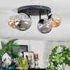 Chehalis Plafoniera, Lampada a sfera Ambrato, Grigio fumo, 4-Luci