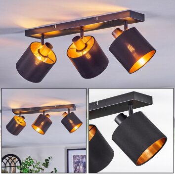 Alsen Plafoniera, Faretto da soffitto Nero, 3-Luci Alsen Plafoniera, Faretto da soffitto Nero, 3-Luci