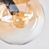 Gastor Plafoniera, Lampada a sfera 25 cm Ambrato, Chiaro, 3-Luci