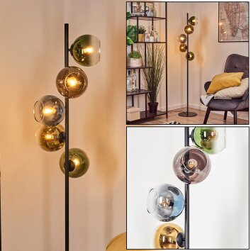 Koyoto Lampada a sfera, Lampada da terra 31 cm Blu, Oro, Verde, Chiaro, Ramato, 5-Luci Koyoto Lampada a sfera, Lampada da terra 31 cm Blu, Oro, Verde, Chiaro, Ramato, 5-Luci