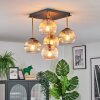 Koyoto Plafoniera, Lampada a sfera Oro, Nero, 5-Luci
