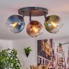 Koyoto Plafoniera, Lampada a sfera Blu, Verde, Ramato, 3-Luci
