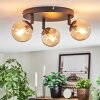 Chehalis Plafoniera, Lampada a sfera 40 cm Ambrato, 3-Luci