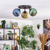Koyoto Plafoniera, Lampada a sfera Blu, Oro, Verde, 3-Luci
