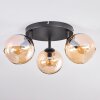 Koyoto Plafoniera, Lampada a sfera Ambrato, 3-Luci