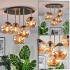 Koyoto Plafoniera, Lampada a sfera Ottone, Nero, 5-Luci