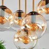 Gastor Plafoniera, Lampada a sfera Ottone, Nero, 5-Luci