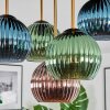 Koyoto Plafoniera, Lampada a sfera Ottone, Nero, 5-Luci