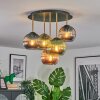 Koyoto Plafoniera, Lampada a sfera Ottone, Nero, 5-Luci