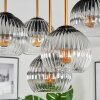 Koyoto Plafoniera, Lampada a sfera 45 cm Ottone, Nero, 5-Luci
