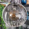 Koyoto Lampadario a sospensione, Lampada a sfera, Lampada a sospensione Ambrato, Chiaro, Grigio fumo, 5-Luci