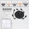 Koyoto Lampadario a sospensione, Lampada a sfera, Lampada a sospensione Ambrato, Chiaro, Grigio fumo, 5-Luci