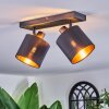 Alsen Plafoniera, Faretto da soffitto Nero, 2-Luci