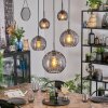 Koyoto Lampadario a sospensione, Lampada a sfera, Lampada a sospensione Grigio fumo, 5-Luci