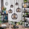 Koyoto Lampadario a sospensione, Lampada a sfera, Lampada a sospensione Grigio fumo, 5-Luci