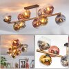 Koyoto Plafoniera, Lampada a sfera Oro, Nero, 10-Luci