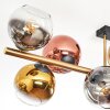 Koyoto Plafoniera, Lampada a sfera Oro, Nero, 10-Luci