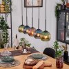 Koyoto Lampadario a sospensione, Lampada a sfera, Lampada a sospensione Écru, Nero, 5-Luci