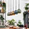 Koyoto Lampadario a sospensione, Lampada a sfera, Lampada a sospensione Écru, Nero, 5-Luci