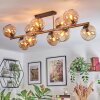Koyoto Plafoniera, Lampada a sfera Oro, Nero, 10-Luci