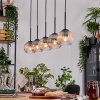 Koyoto Lampadario a sospensione, Lampada a sfera, Lampada a sospensione Écru, Nero, 5-Luci