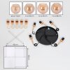 Koyoto Lampadario a sospensione, Lampada a sfera, Lampada a sospensione Oro, Nero, 5-Luci