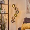 Gastor Lampada a sfera, Lampada da terra 34 cm Blu, Cromo, Verde, Grigio fumo, 6-Luci