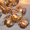 Ripoll Plafoniera, Lampada a sfera Oro, Nero, 8-Luci