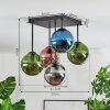 Gastor Plafoniera, Lampada a sfera Blu, Cromo, Verde, Ramato, Grigio fumo, 5-Luci