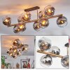 Koyoto Plafoniera, Lampada a sfera Oro, Nero, 10-Luci