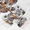 Koyoto Plafoniera, Lampada a sfera Oro, Nero, 10-Luci