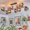Koyoto Plafoniera, Lampada a sfera Oro, Nero, 10-Luci