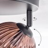 Koyoto Plafoniera, Lampada a sfera Blu, Oro, Ramato, 3-Luci