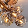 Ripoll Plafoniera, Lampada a sfera Oro, Nero, 8-Luci