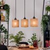 Soungou Lampadario a sospensione, Lampada a sospensione Écru, Nero, 3-Luci